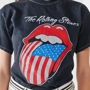 The Rolling Stones American Flag Lips Tee